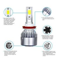 Комплект LED Лед Диодни Крушки Automat за фар C6 Н8 Н9 H11 - 36W. Над 150% по-ярка светлина, снимка 4 - Аксесоари и консумативи - 26287310