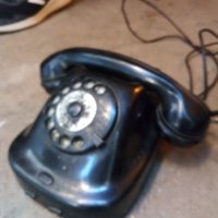Стар телефон бакелит 2, снимка 2 - Антикварни и старинни предмети - 38048566