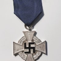 Германски военен медал 25 години вярна служба, FUR TRUE DIENSTE, снимка 1 - Антикварни и старинни предмети - 43144532