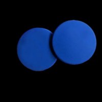 Сребърни обеци масивни кръгове,колекция"Candy color",dark blue/нови, снимка 1 - Колиета, медальони, синджири - 43336198