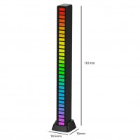 RGB LED Светлинен Еквалайзер Цветомузика Звукови пикапни светлини , снимка 2 - Еквалайзери - 37316855