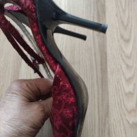 Официален дамски сет- сандали и чантичка, снимка 5 - Дамски обувки на ток - 39628876