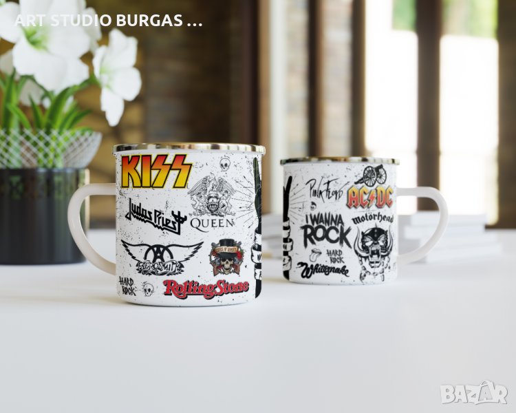 МЕТАЛНО КАНЧЕ С НАДПИС I WANNA ROCK, снимка 1