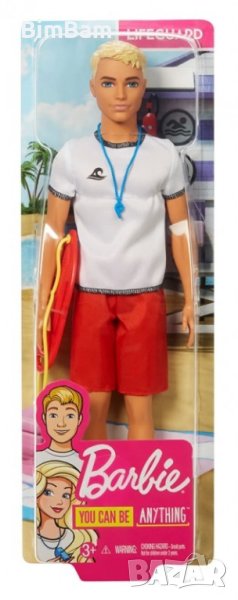 Оригинална мъжка кукла Barbie - Ken спасител на плажа / Кен , снимка 1