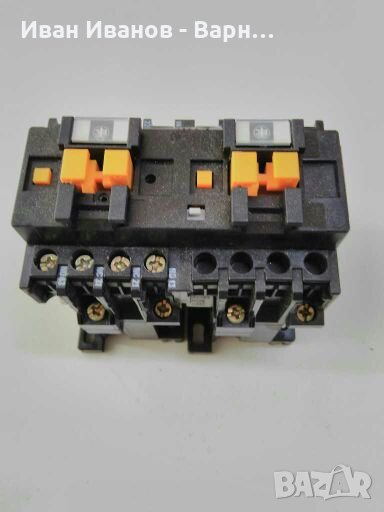 Френски Пуск / Стоп   Блок  от 2 контактора- 220VAC и контакти-10А / 500VAC ;Telemecanique . France, снимка 1