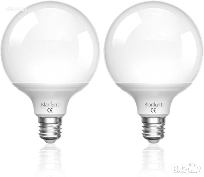  Електрически LED крушки 15W G95 LED Edison Globe E27 студено бяло 6000K, снимка 1