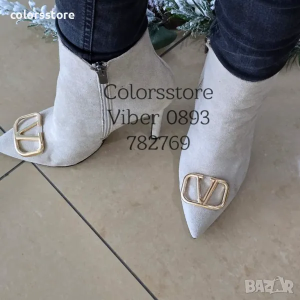 Дамски боти на ток-VL134z, снимка 1