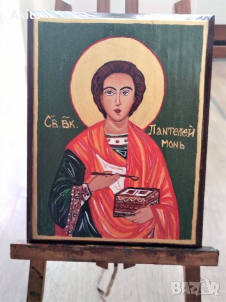 Икона на свети Пантелеймон, снимка 1