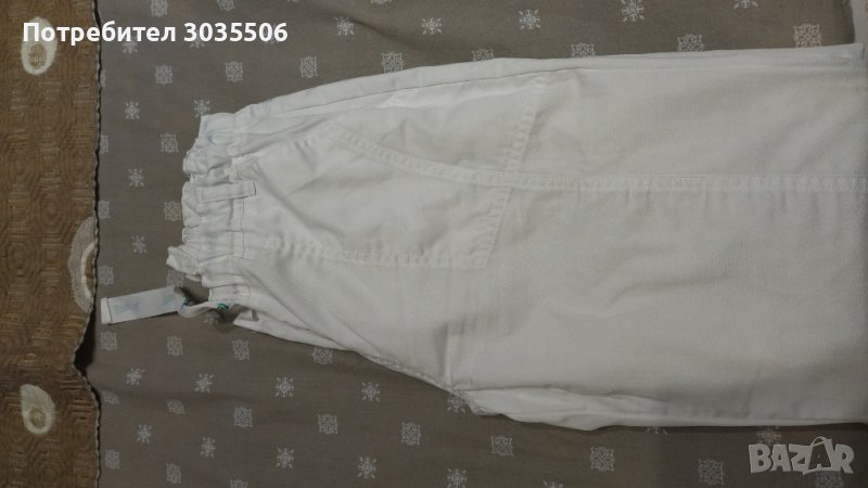 Бял работен панталон S нов, снимка 1