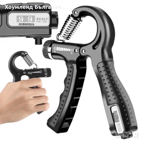 Пружина за предмишница с брояч тип уред за стискане, снимка 1