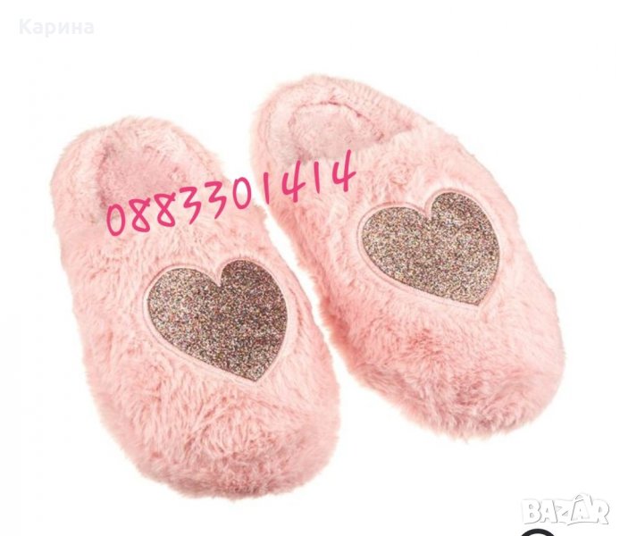 Дамски пантофи сърце, снимка 1