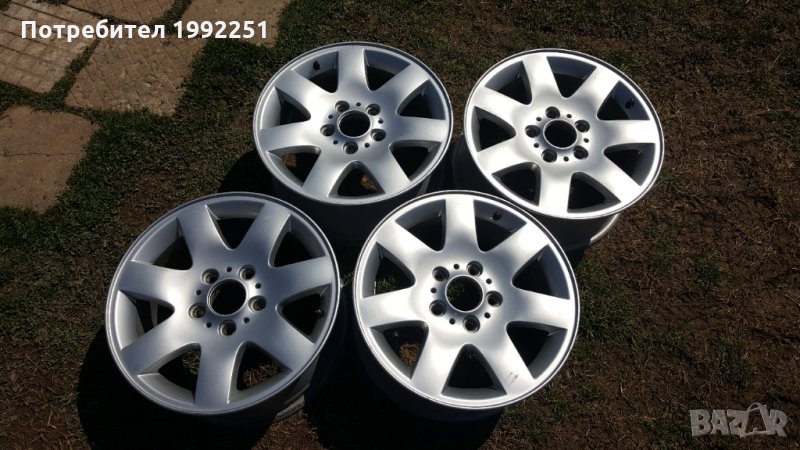 4бр. ляти джанти 7J16 5x120. Оригинални от BMW E46. Внос от Германия. Цената е за комплекта., снимка 1