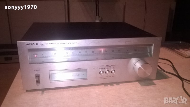 поръчан!!!hitachi ft-340 stereo tuner-made in japan-внос швеицария, снимка 1