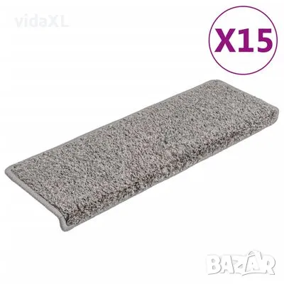 vidaXL Постелки за стъпала, 15 бр, 65x21x4 см, сиви(SKU:134575), снимка 1