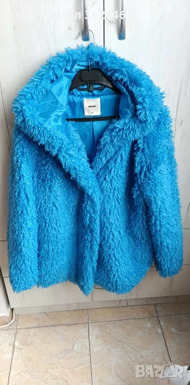 Дамско синьо палто , снимка 1