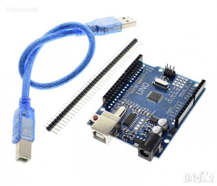 Ардуино Уно с кабел , Arduino UNO R3 MEGA328P CH340G, снимка 1