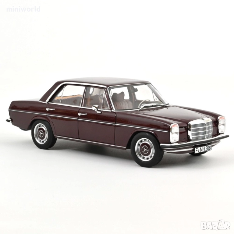 Mercedes-Benz 200 /8 Strichachter W115 1968 - мащаб 1:18 на Norev моделът е нов в кутия, снимка 1