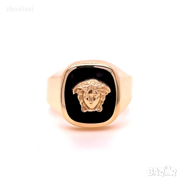 Златен мъжки пръстен 5,52гр. размер:64 14кр. проба:585 модел:34314-1, снимка 1