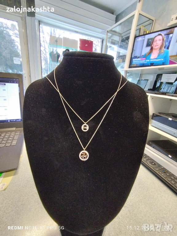 Нови Златни Колиета 1,65гр/1,87гр 14к, снимка 1