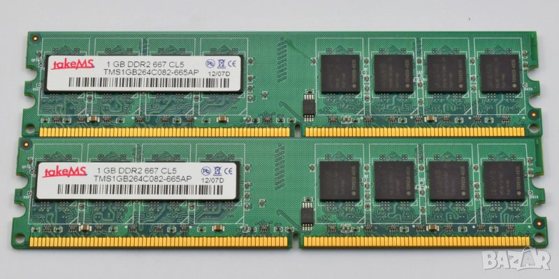 RAM памет TakeMS 4x1GB DDR2 PC2-5300 667 MHz, снимка 1