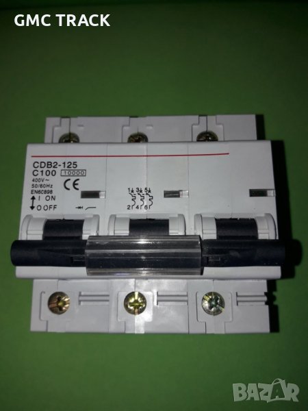 Автоматичен трифазен прекъсвач/предпазител  SDB2-125C Delixi/Schneider 3х100А 3P , снимка 1