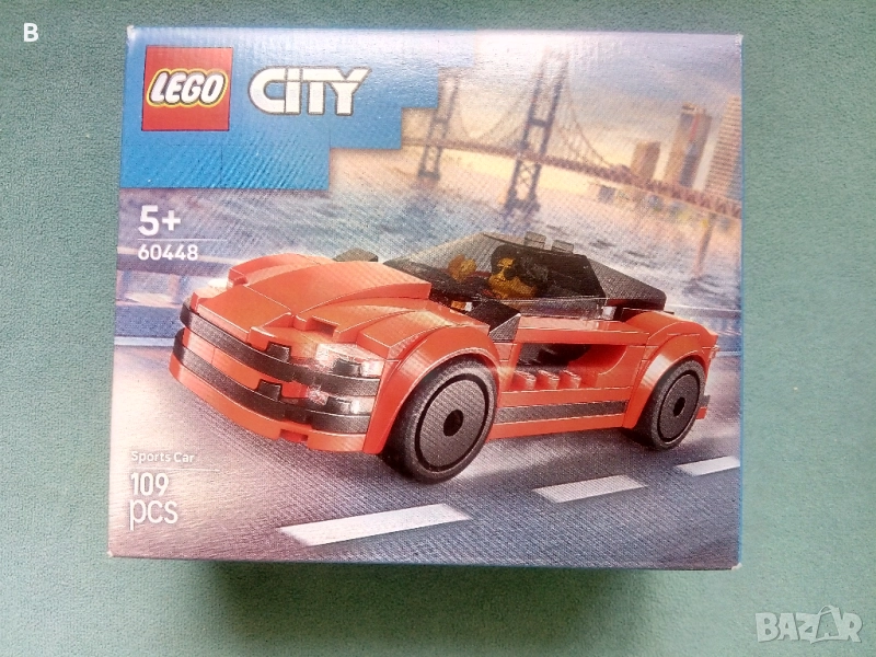 Конструктор LEGO City - Червена спортна кола (60448), снимка 1