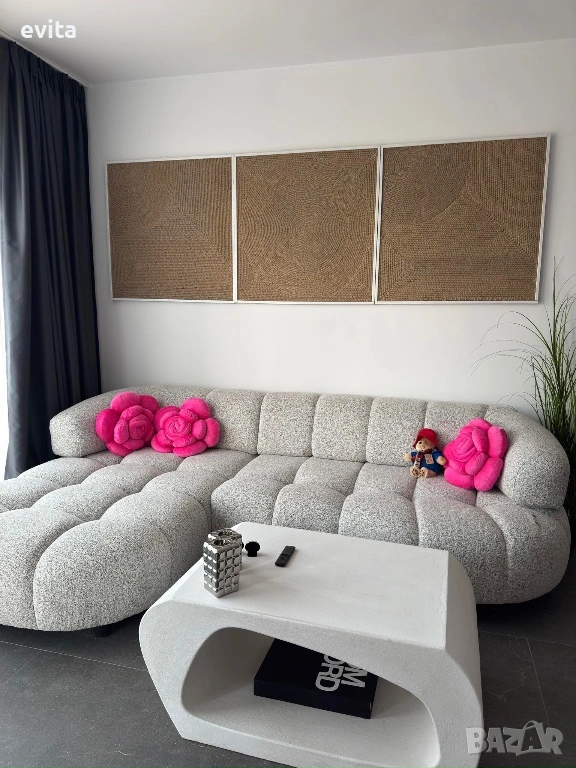 🌿 Ръчно изработено пано от въже – натурален акцент за стена, снимка 1