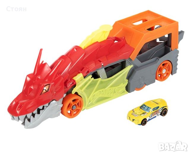 Hot Wheels Dragon Truck - Mattel Писта Хот Уилс, снимка 1