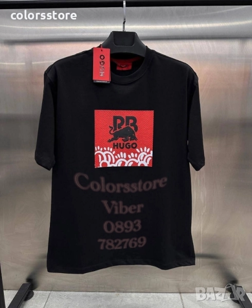 Мъжка Черна тениска Hugo/IM87p, снимка 1