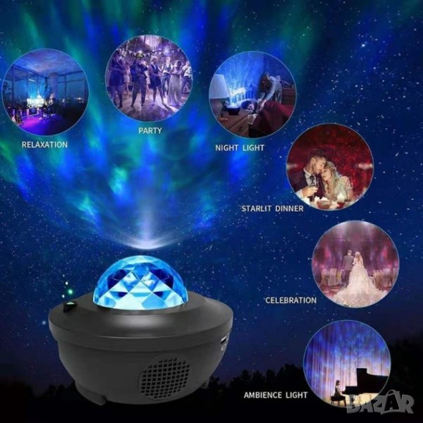 Лампа прожектор с дистанционно Starry Projector Light, снимка 1