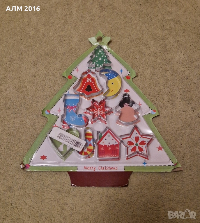 Метални коледни форми за сладки, коледни резци, снимка 1