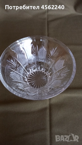 Кристална купа голяма, снимка 1