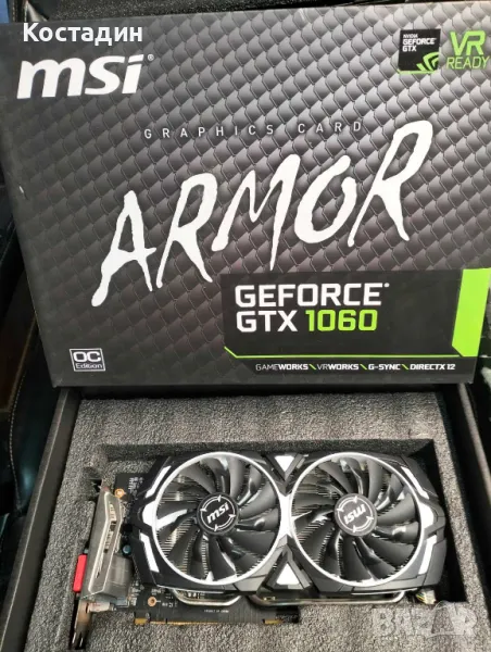 MSI GeForce GTX 1060 6gb OC, снимка 1