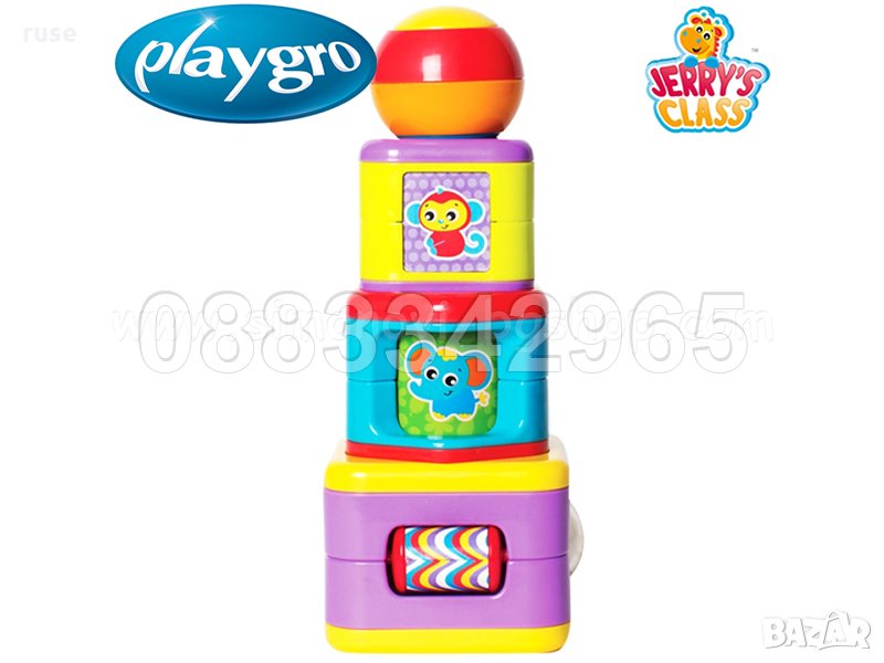 НОВИ! Playgro Активна играчка кубчета КУЛА , снимка 1