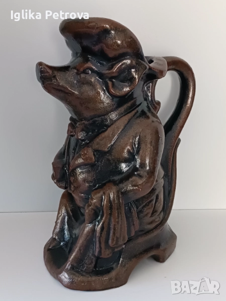 Ретро, винтидж,керамична кана, снимка 1