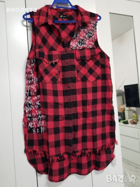 ефектна лятна риза без ръкави, снимка 1