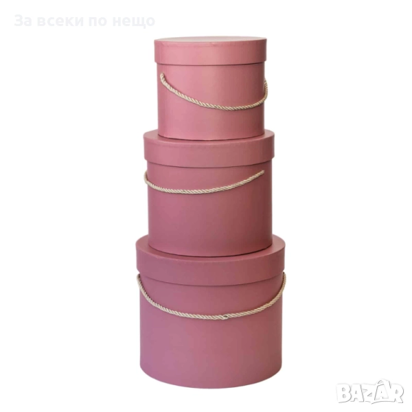 Подаръчни кутии с дръжка от въже Код P1328, снимка 1