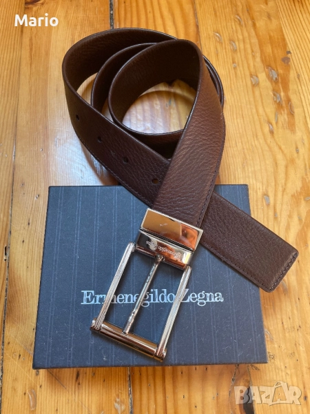  Ermenegildo Zegna мъжки кафяв колан 110, снимка 1