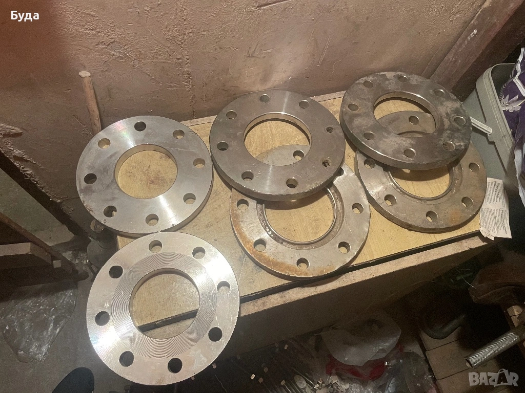 Фланци за тръби ф80 и ф100 неръждаеми , снимка 1