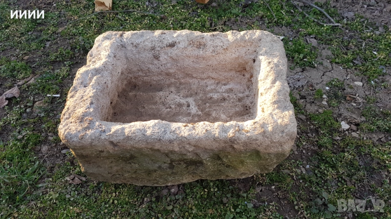 Каменно корито елашник поилник, снимка 1