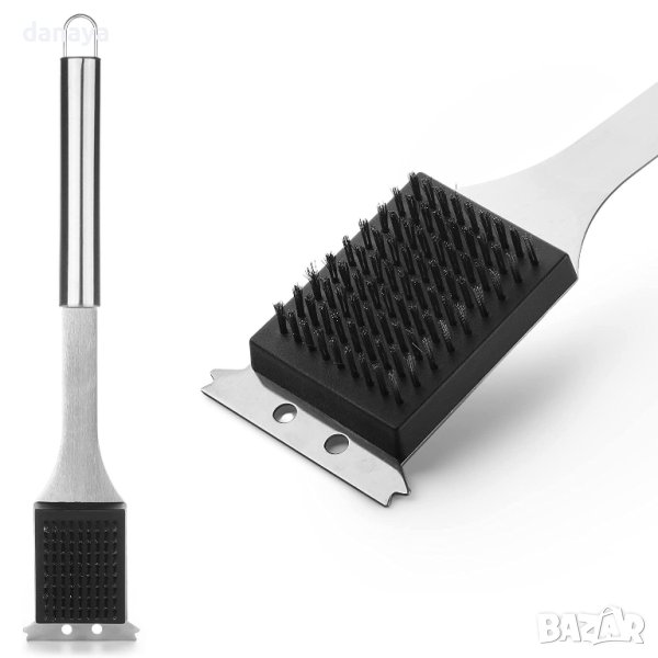 3682 Четка за барбекю с дълга дръжка, 40 см, снимка 1