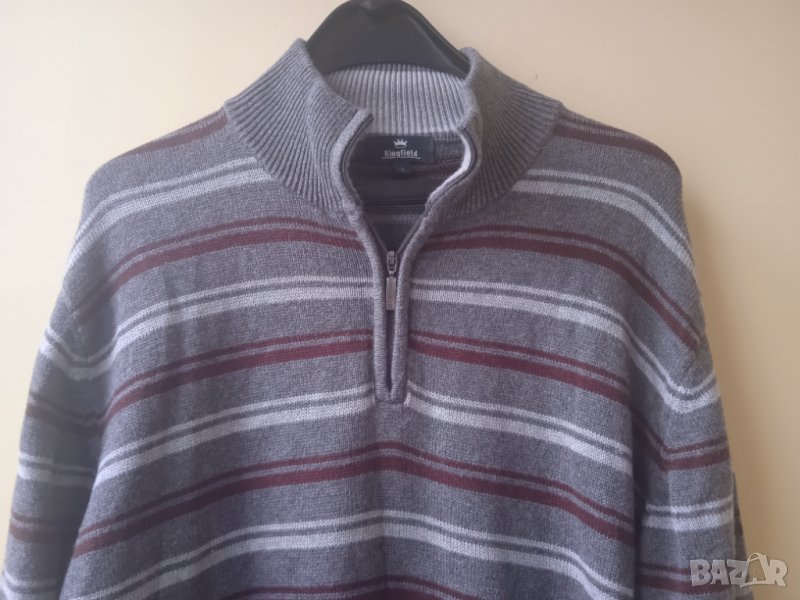 Kingfield мъжки пуловер от естествени материи - внос Германия!, снимка 1