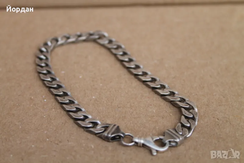 Сребърна гривна , снимка 1