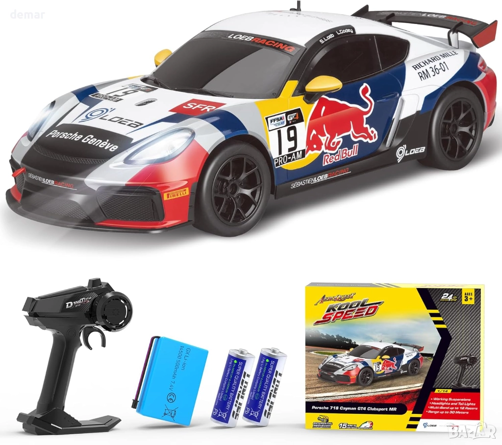 Кола с дистанционно управление, 1:14 Porsche 718 Cayman GT4, снимка 1