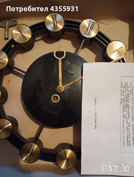 Стар руски часовник Маяк часовник за стена СССР механичен Часовник Нов  Маяк стенен часовник маяк, снимка 1