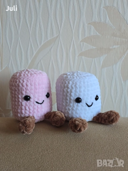 Ръчно плетени на една кука Маршмелоу, снимка 1