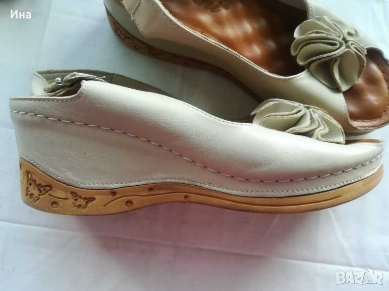 Coronni Св. бежови ест кожа, снимка 1