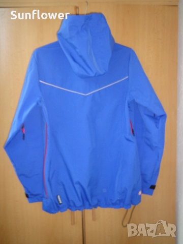 Дамско ветроустойчиво синьо яке с качулка анорак SWIX, размер M  , снимка 14 - Якета - 51870781