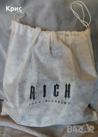Оригинална мъжка чанта на John Richmond, снимка 3 - Чанти - 53463242
