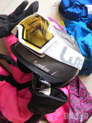 СКИ комплект за ръст 152см-каска-очила-ръкавици-яке-блузи-клин, снимка 13 - Зимни спортове - 53474526
